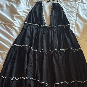 Exist Black Dress with White Accents